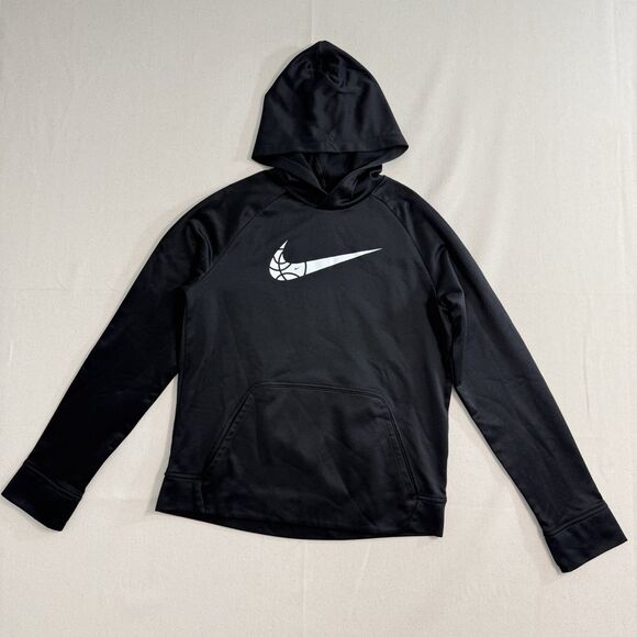 Nike Basketball Logo Black Hoodie Kids Size XL - Picture 1 of 9